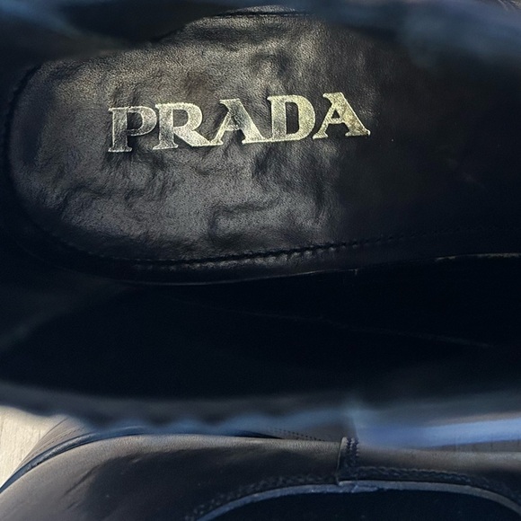 Prada Black Leather Chelsea Boots with Elastic Panels/Mens/Size UK 10/US 11 - Picture 6 of 10